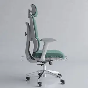 Office Chair; High Back Orthopedic Office Seat With Lumbar Support