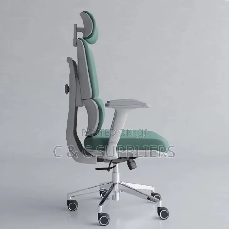 Office Chair; High Back Orthopedic Office Seat With Lumbar Support