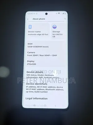 Motorola Edge 60 Fusion 256 GB Gray