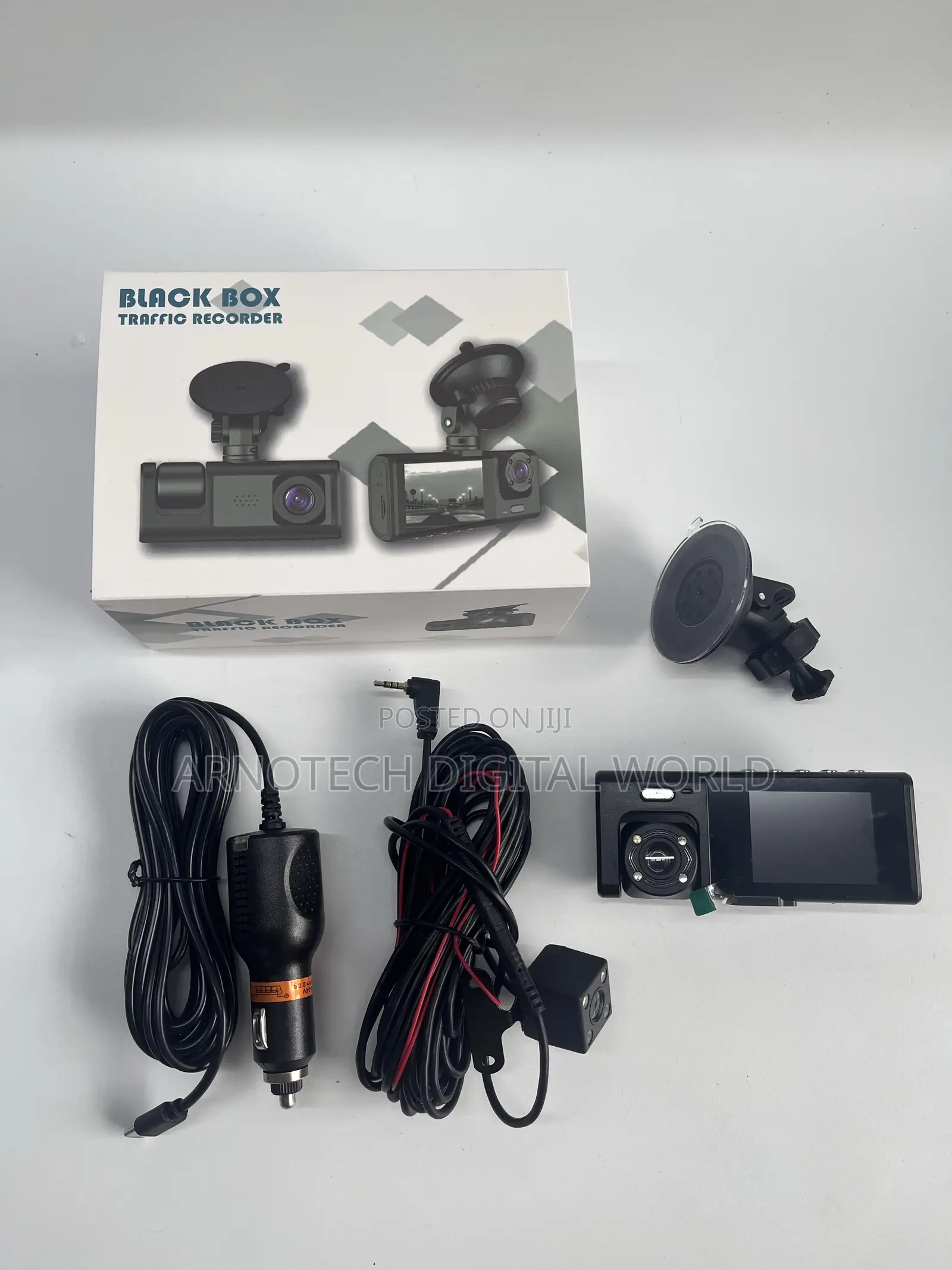 Wi-Fi 1080p Dashcam 3 Lens Front+Cabin+Rear170° Wide View