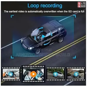 Wi-Fi 1080p Dashcam 3 Lens Front+Cabin+Rear170° Wide View