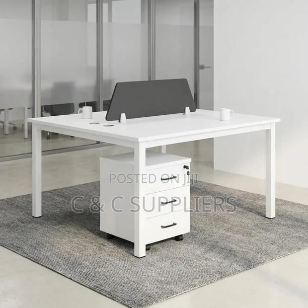 Workstation; 2 Way Shared Office Workstation
