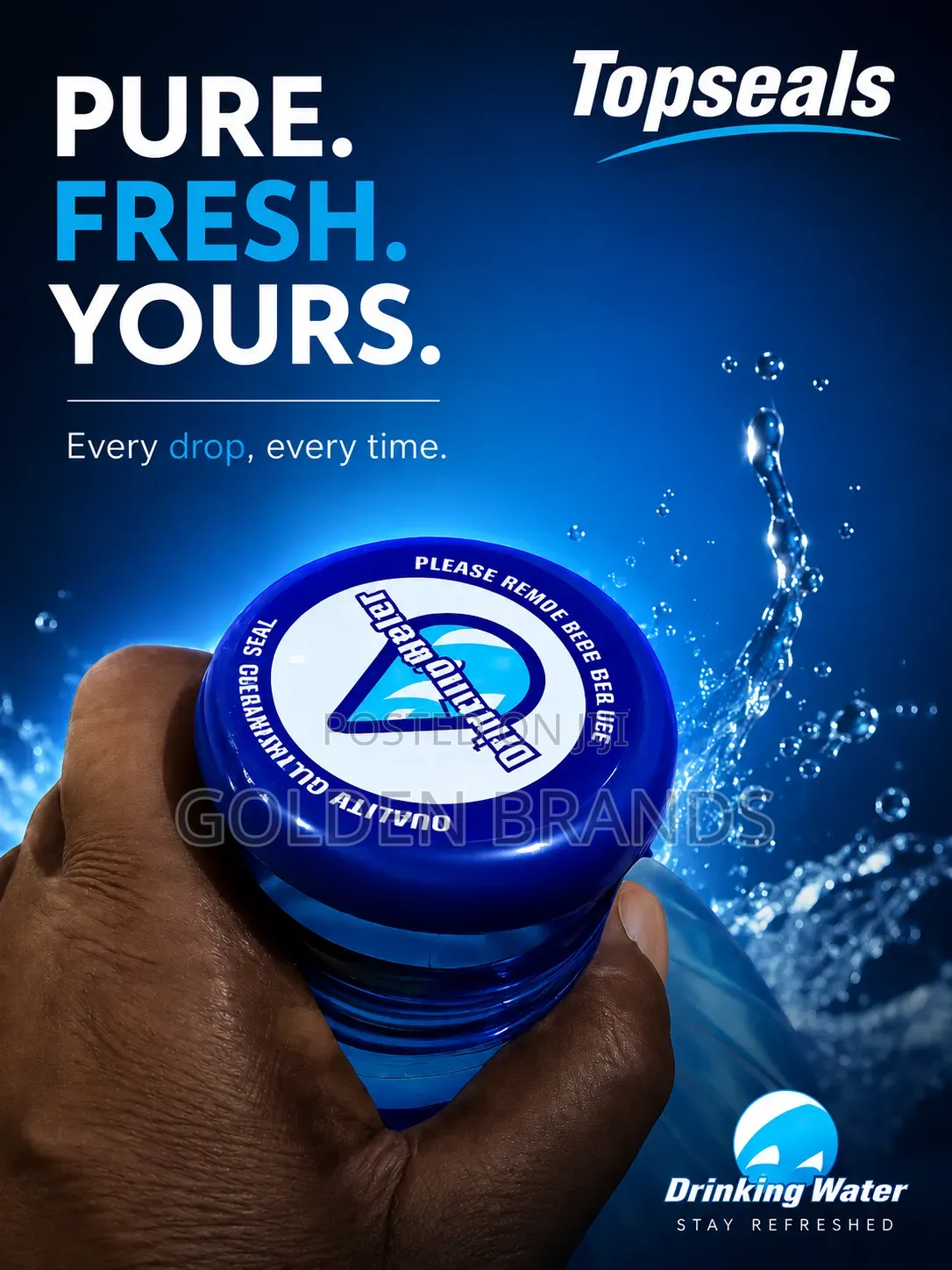 Premium Topseals Pure Freshness In Every Drop, Sealed For Trust