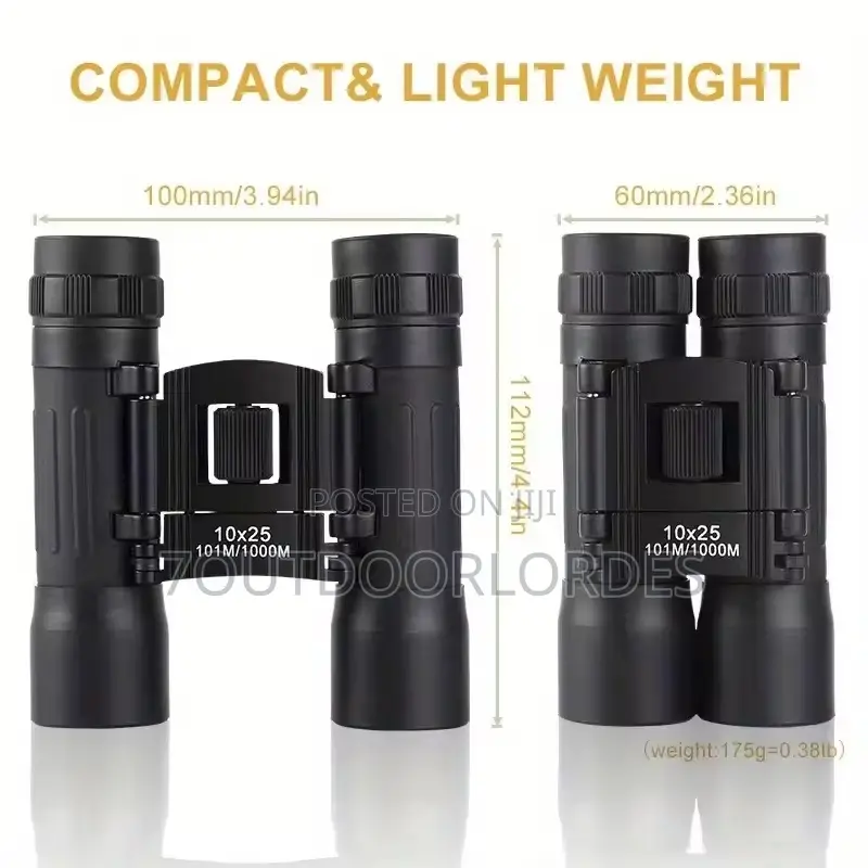 10x25 Compact Binoculars