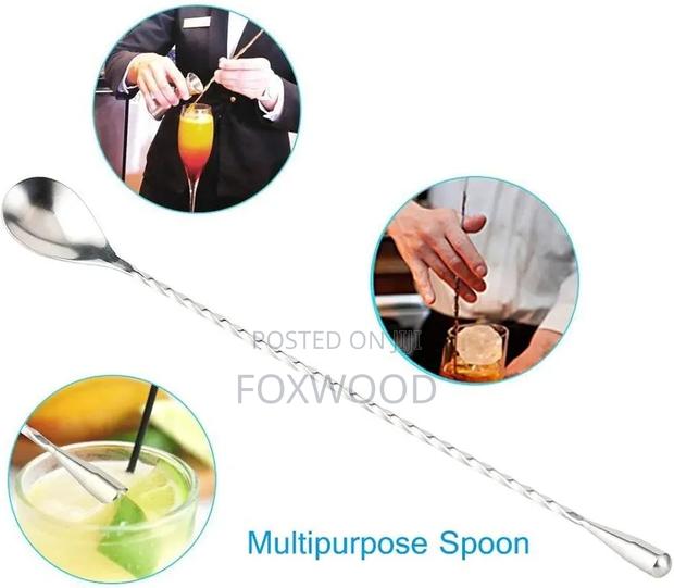 Stainless Steel Cocktail Bar Spoon 30cm - thumbnail 4