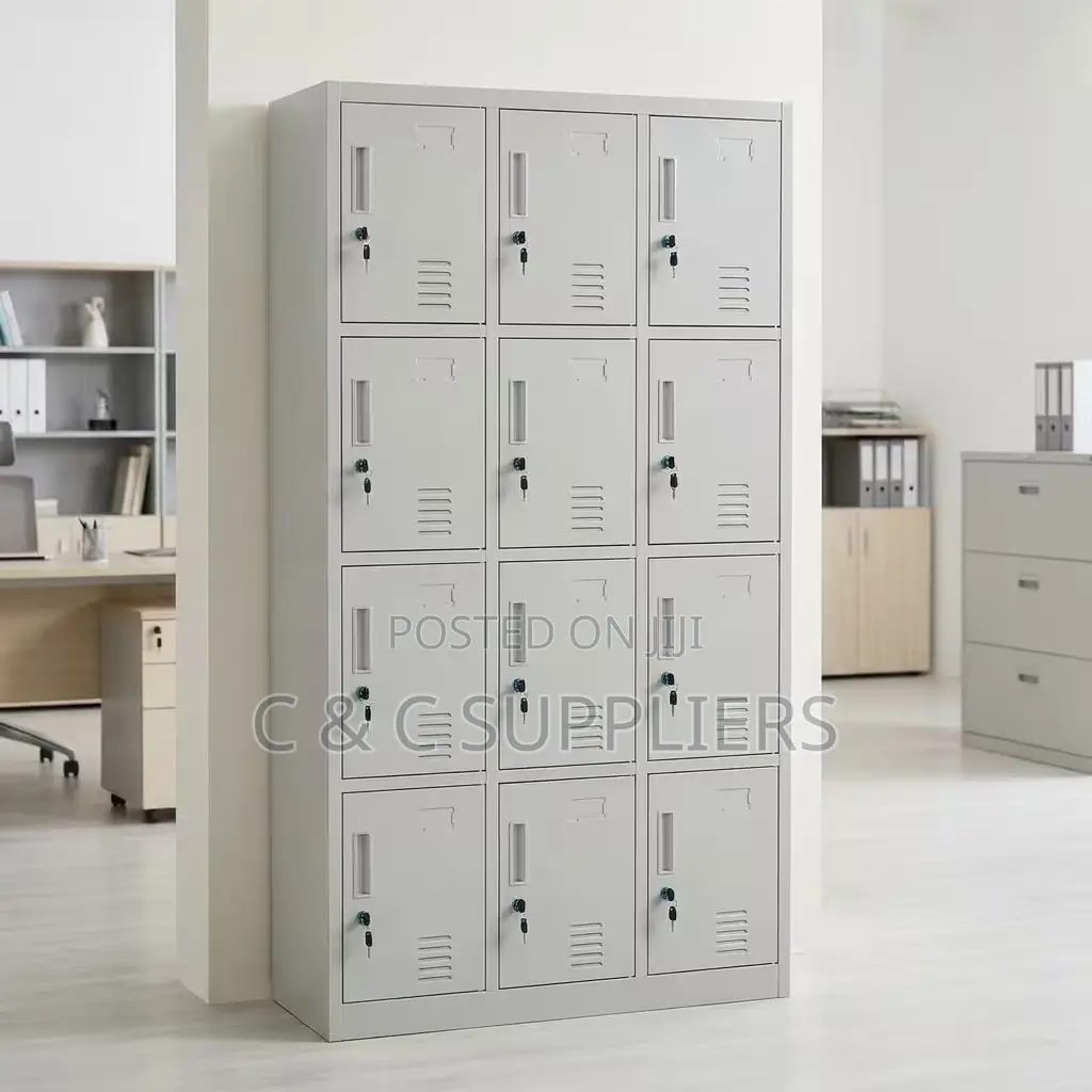 Office Cabinet; Steel 12 Door Office Locker Cabinet