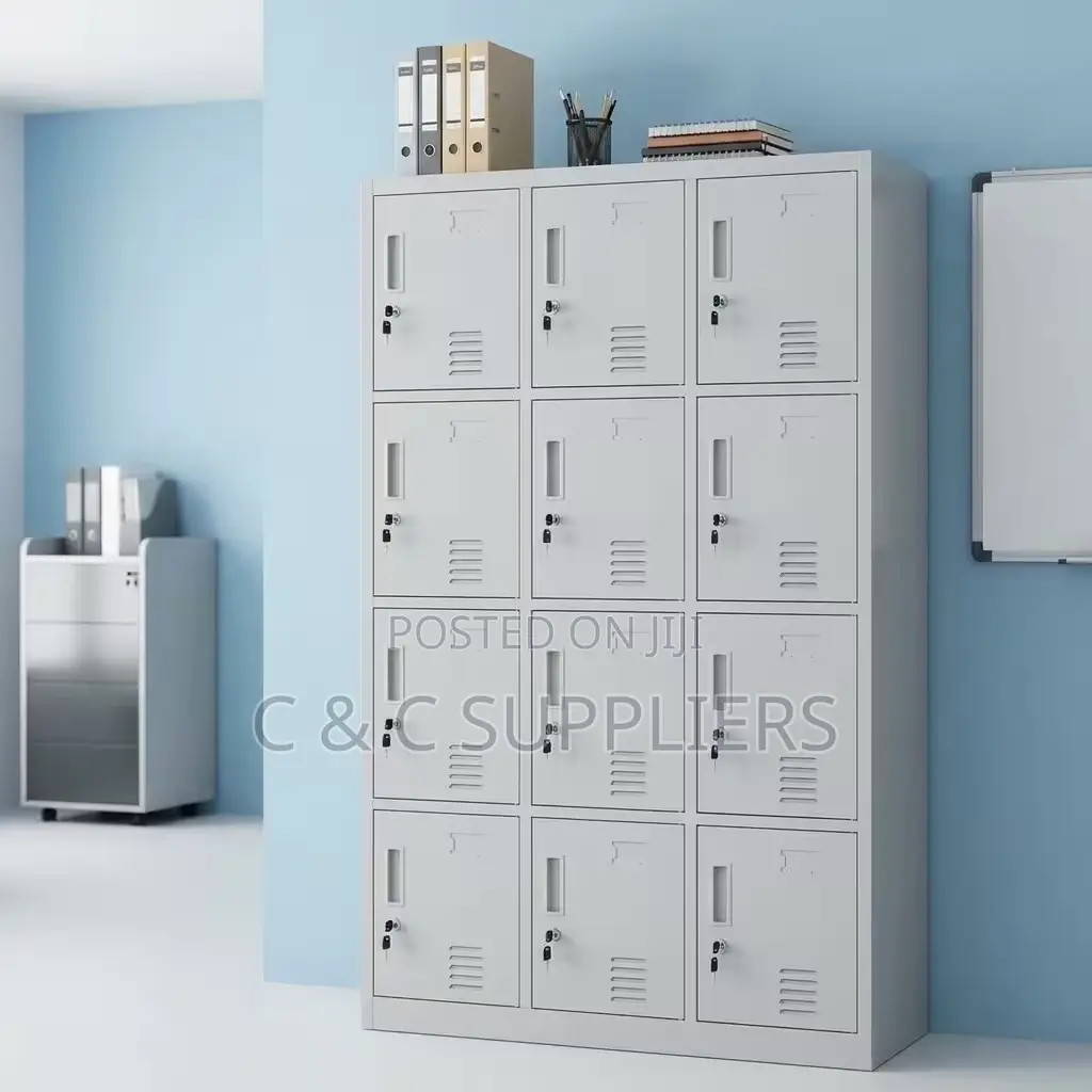 Office Cabinet; Steel 12 Door Office Locker Cabinet