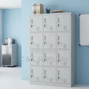 Office Cabinet; Steel 12 Door Office Locker Cabinet