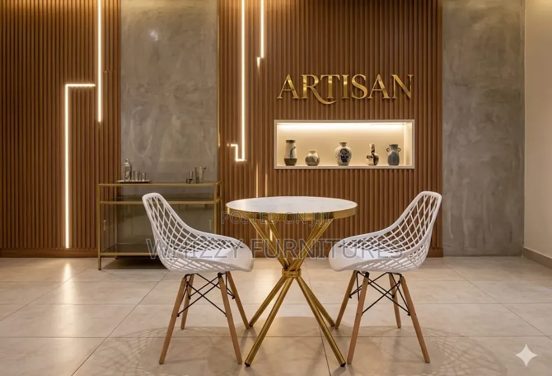 Goldish Dining Table and Chairs