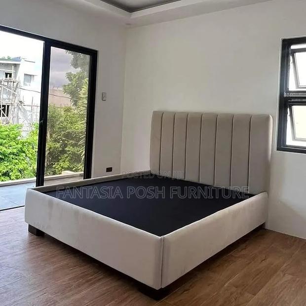 Beige 5 by 6 Chester Bed