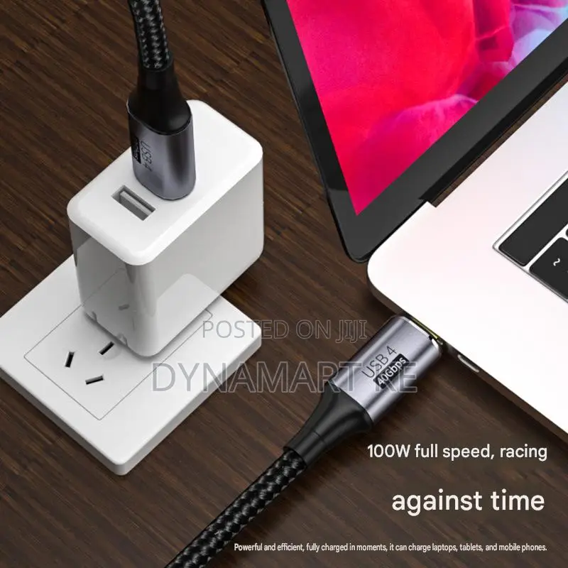 Usb4 40gbps 100w 1.5m Type C to Type C Fast Charging Laptop Cable