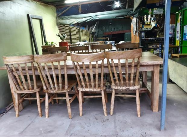 Oak Parlemo Vanish 6-Seater Dinning Table Set