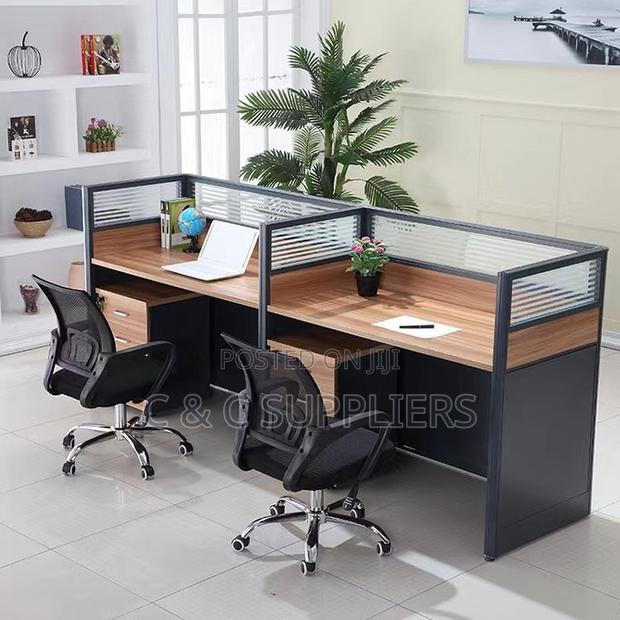 Office Workstation; Straight 2 Persons Office Work Desk - thumbnail 4