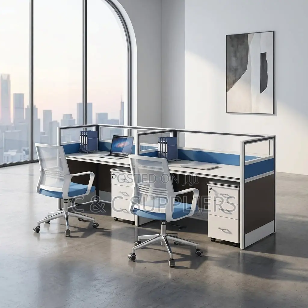 Office Workstation; Straight 2 Persons Office Work Desk