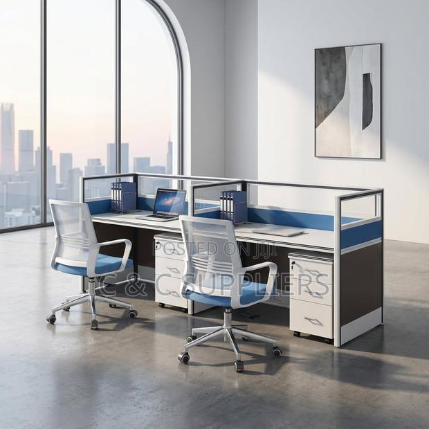 Office Workstation; Straight 2 Persons Office Work Desk - thumbnail 5