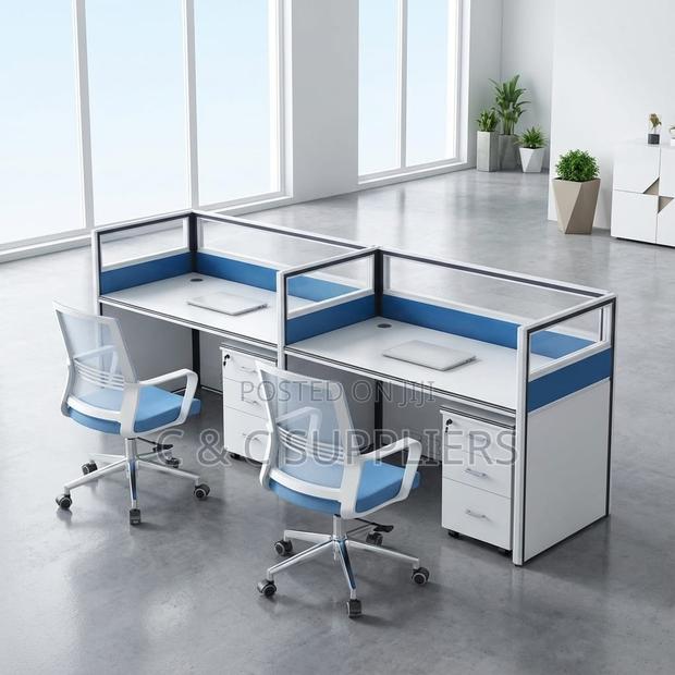 Office Workstation; Straight 2 Persons Office Work Desk - thumbnail 6