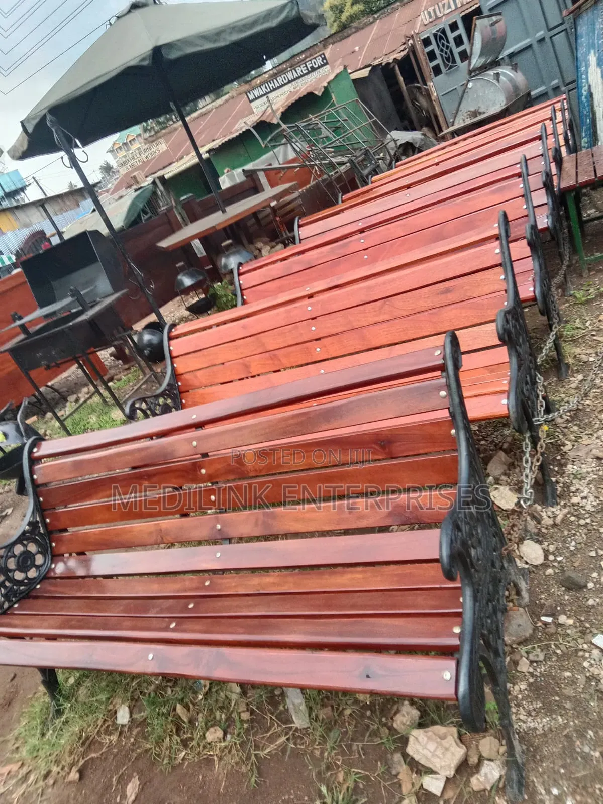 Flyd Flanders Outdoor Ft Mahogany Benches
