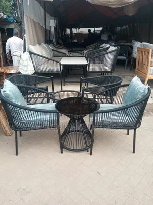 Blackish Metallic Two Seater Balcony Set