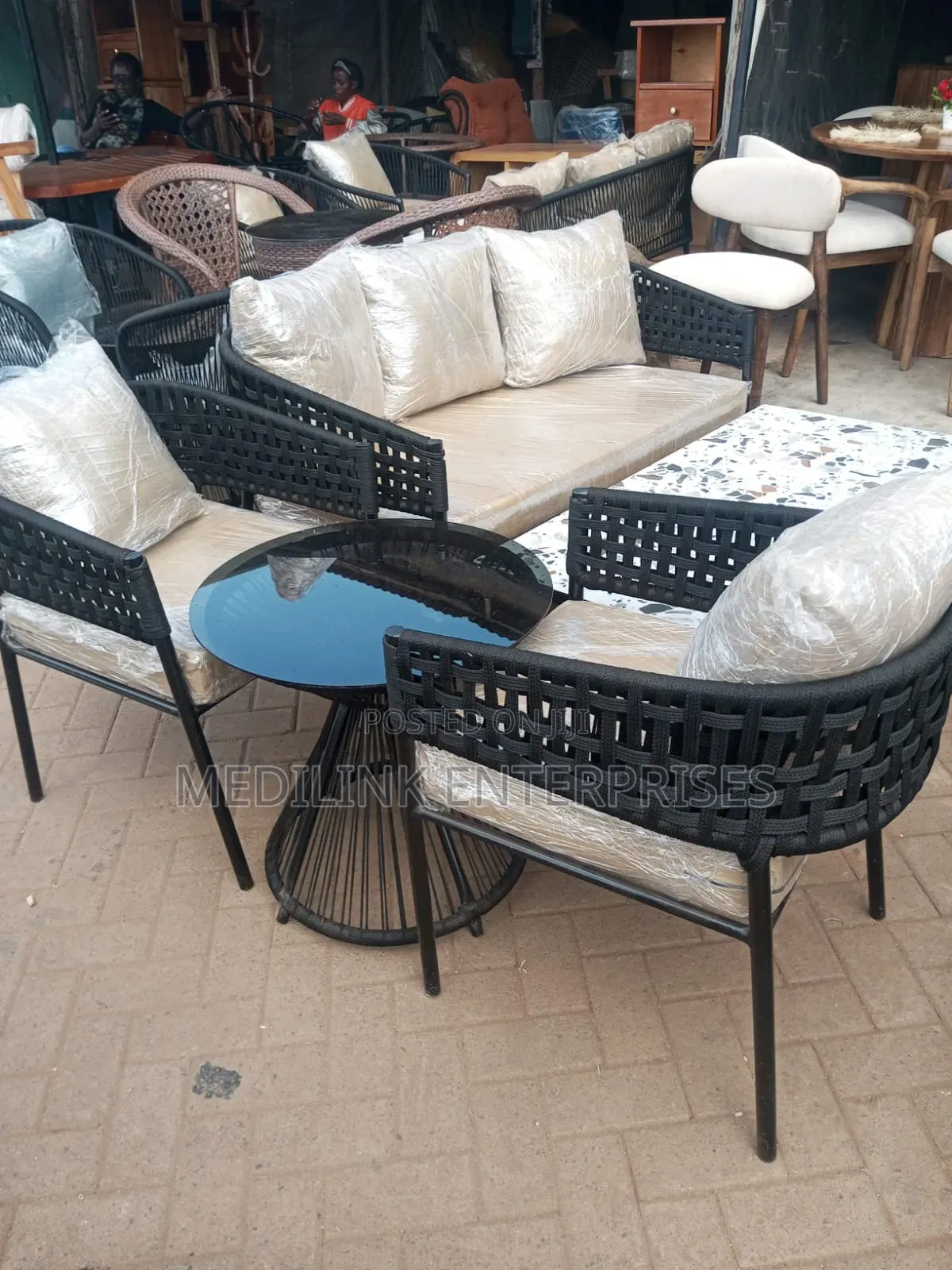 Frankford Metallic Balcony Two Seater Set