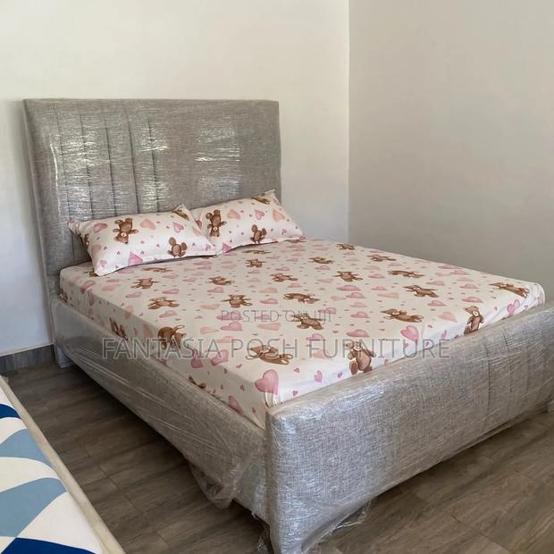 Grey Fabric Bed Size 5 by 6