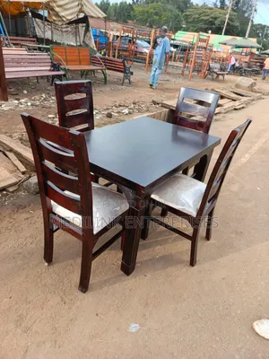 4-Seater Parloma Dinning Table Set Solid Mahogany