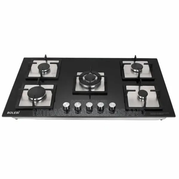 Bolesi Built in Gas Hob 5 Gas Cast Iron