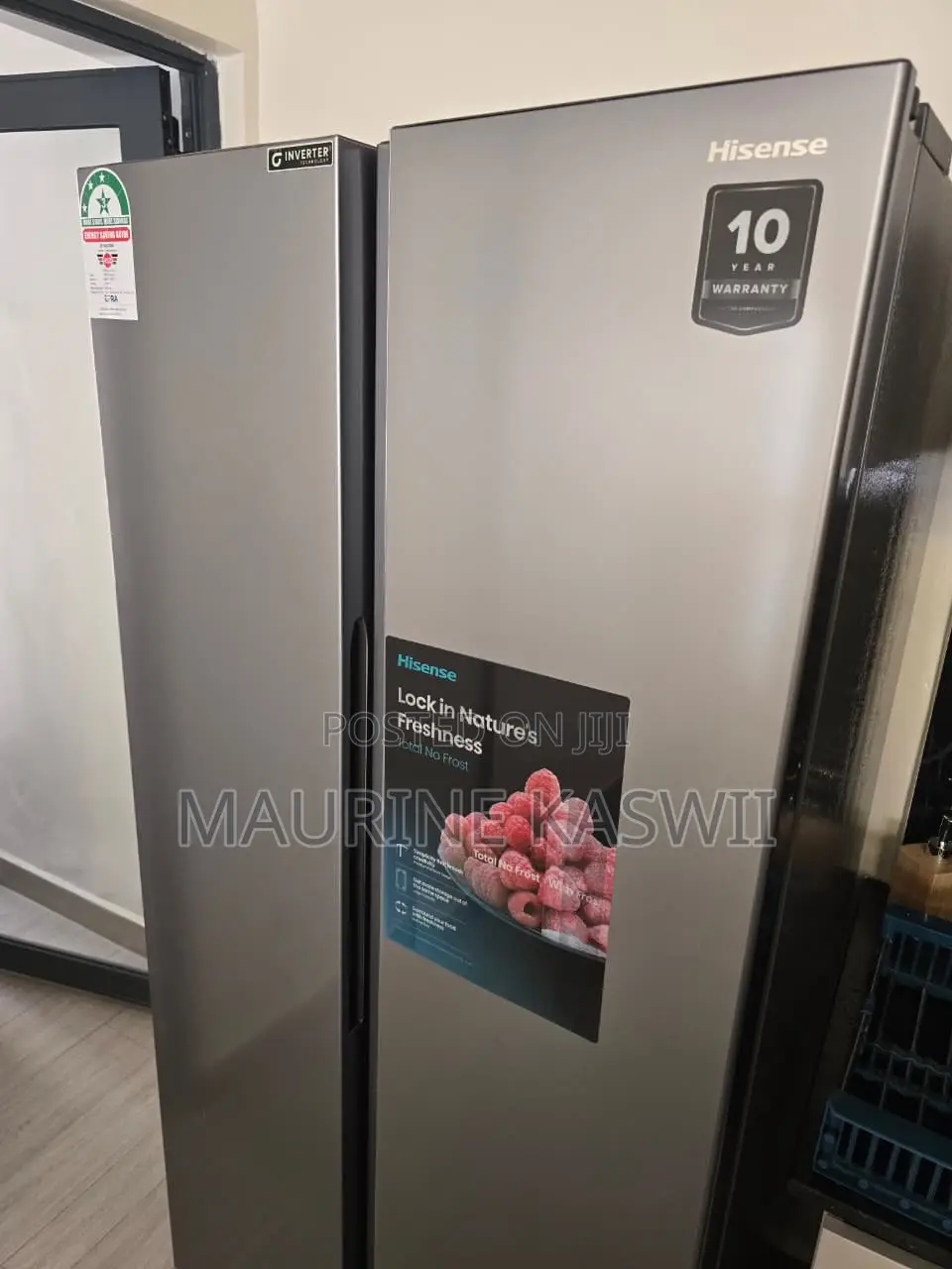 Hisense 441l Sidrle by Side 10 Year Warranty No Frost