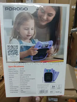This Porodo Kids' Drawing Board 3.0" Ips Display and Drawing Guidance.