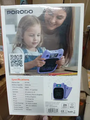 This Porodo Kids' Drawing Board 3.0" Ips Display and Drawing Guidance.