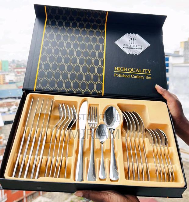 *High Quality 24pc Silver Cutlery Gift Package