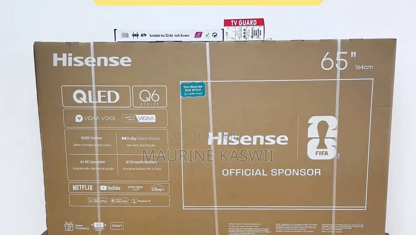 Hisense 65 Inch Q6q Qled Vidaa Smart Tv