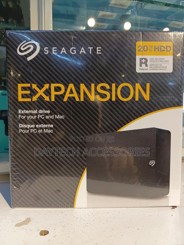 This Is a Seagate Expansion 20tb External Desktop HDD - Black - thumbnail 3