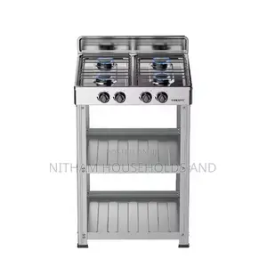 Sokany Sk-07042 4-Burner Gas Cooker Stove With Storage Rack