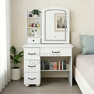 Dressing Table; High-End Led Dressing Table With Stool