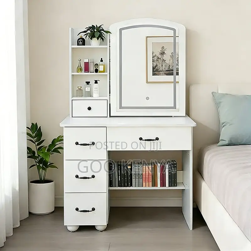 Dressing Table; High-End Led Dressing Table With Stool