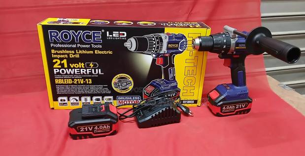 Durable Royce Cordless Brushless Drill 21v