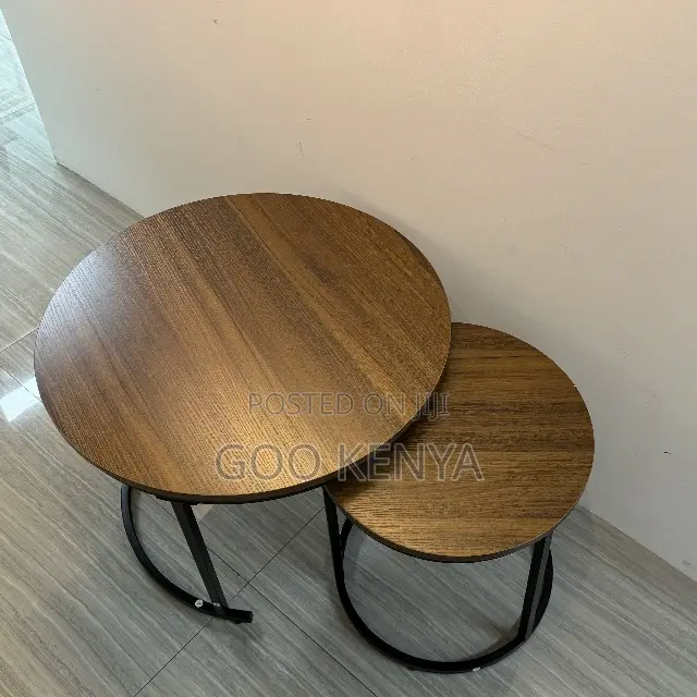 Coffee Table; Luxury Round Nesting Coffee Table Set