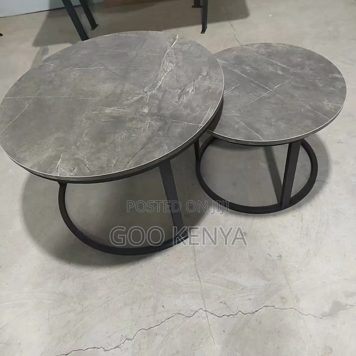 Coffee Table; Luxury Round Nesting Coffee Table Set