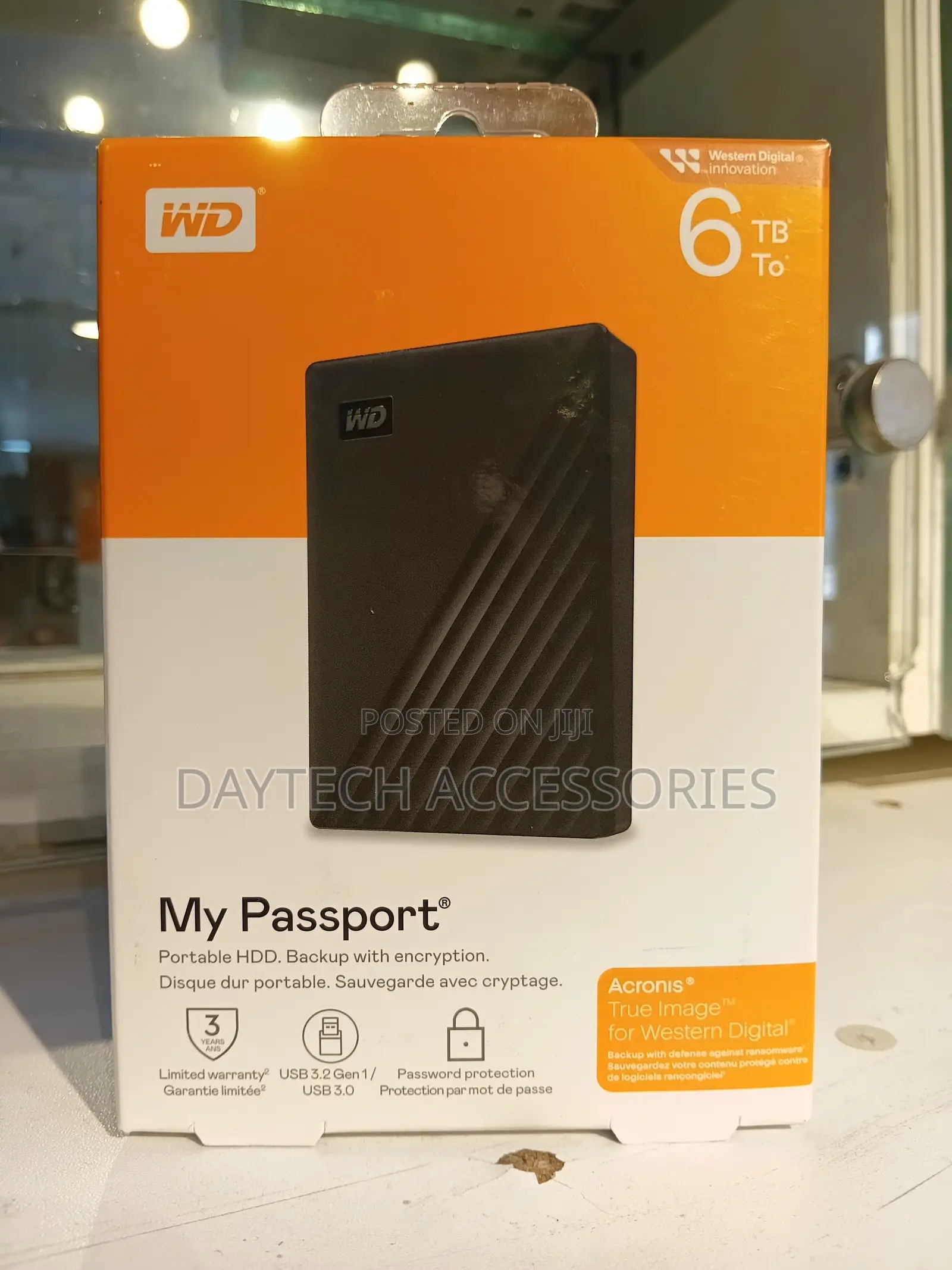 This Is a Western Digital My Passport 6tb Portable Hard Drive - Black