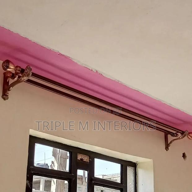 Seamless Double Curtain Rods for Sheer Curtains - main view