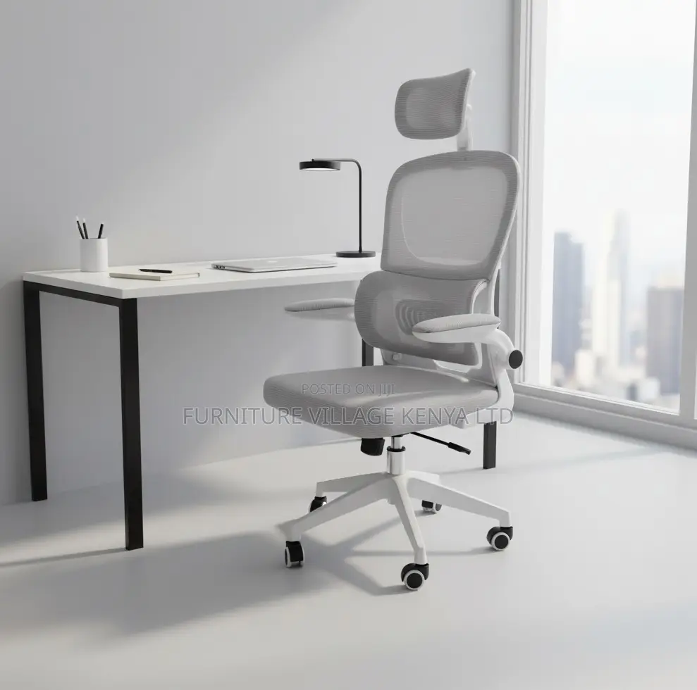 White Ergonomic Chair for Office
