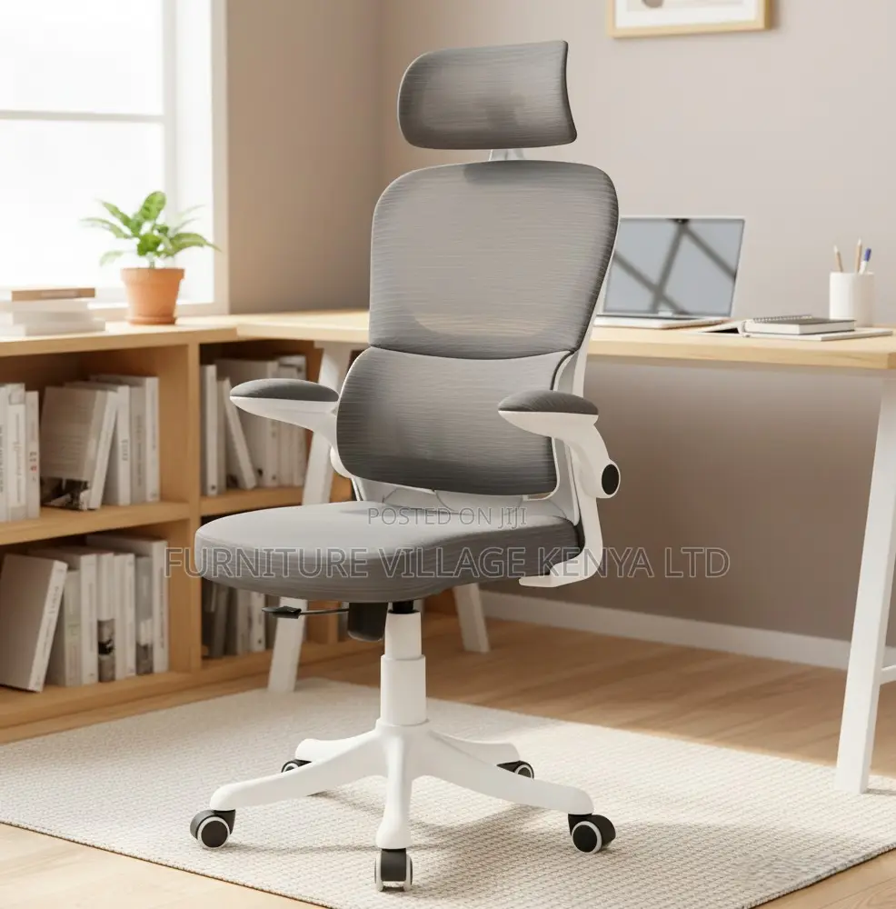 White Ergonomic Chair for Office