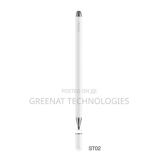 Yesido St02 Universal Captive Stylus Pen 2 in 1 – White - thumbnail 3