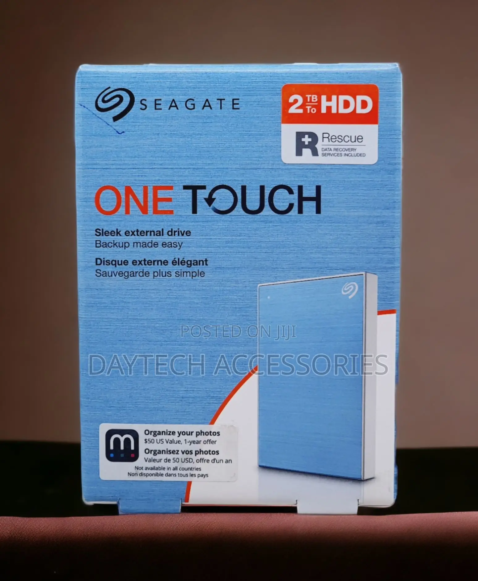 Seagate Portable 2tb One Touch Usb 3.0 External Hard Drive - Black