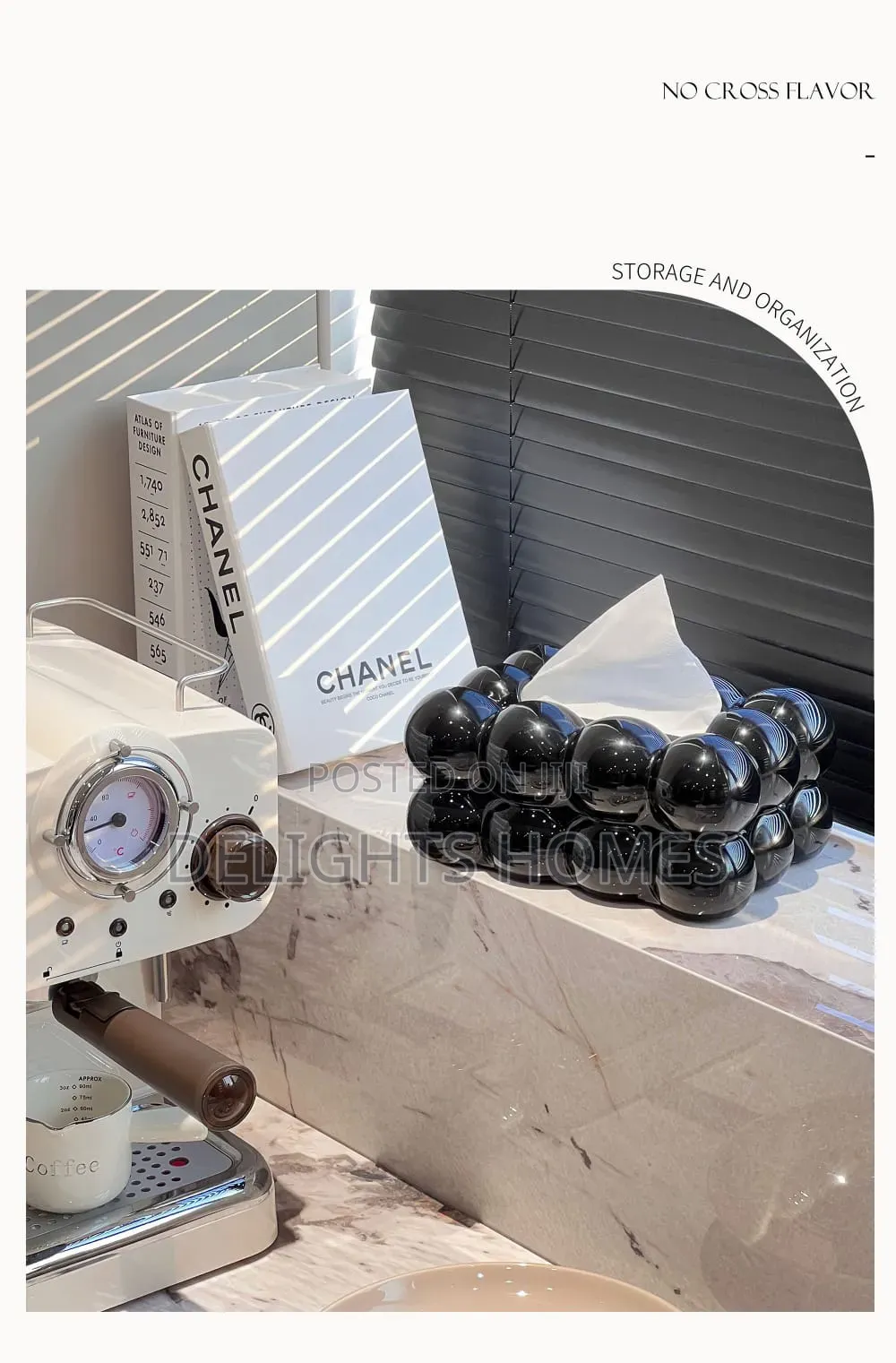 Luxurious Bubble Design Tissue Box_cu