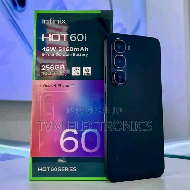 New Infinix Hot 60i 256 GB Black - thumbnail 2