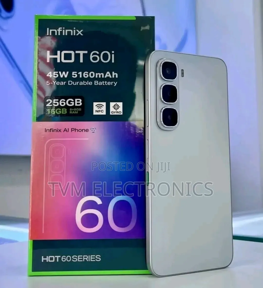 New Infinix Hot 60i 256 GB Black