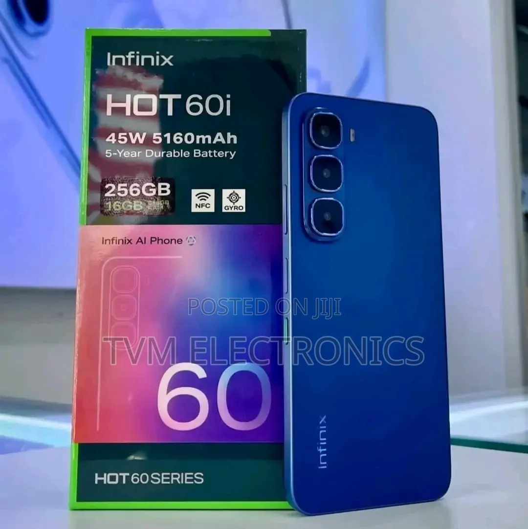 New Infinix Hot 60i 256 GB Black