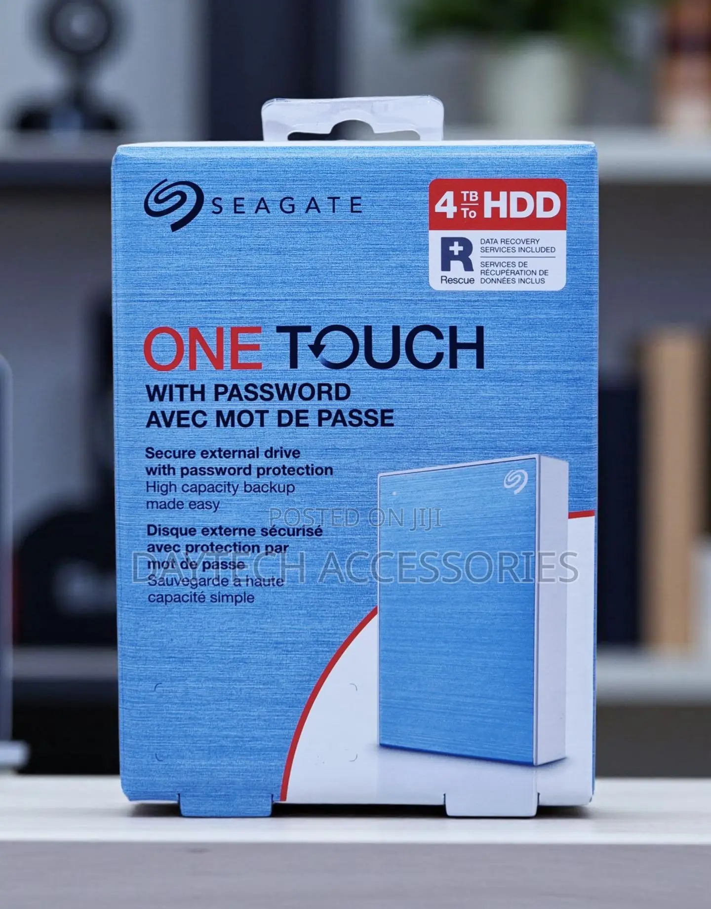 Seagate 4tb One Touch Usb 3.2 Gen 1 External Hard Drive - Black