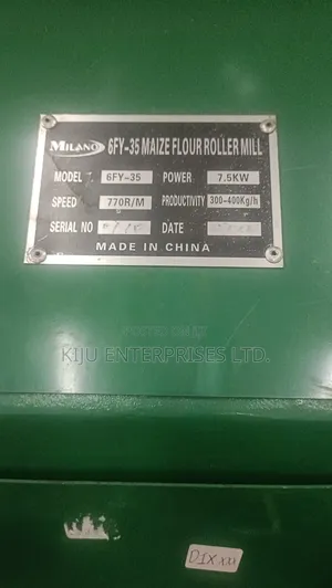 Milano 6fy-35 Roller Mill With Crusher – 15hp Total Power